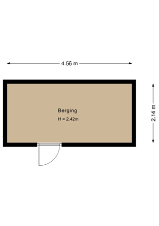 Floorplan - Amerhof 5, 1316 CH Almere